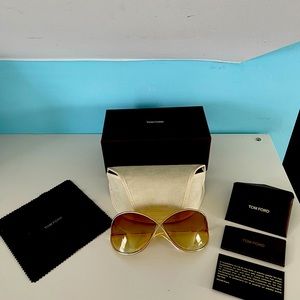 Tom Ford Miranda Gold Sunglasses